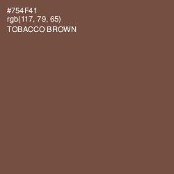 #754F41 - Tobacco Brown Color Image
